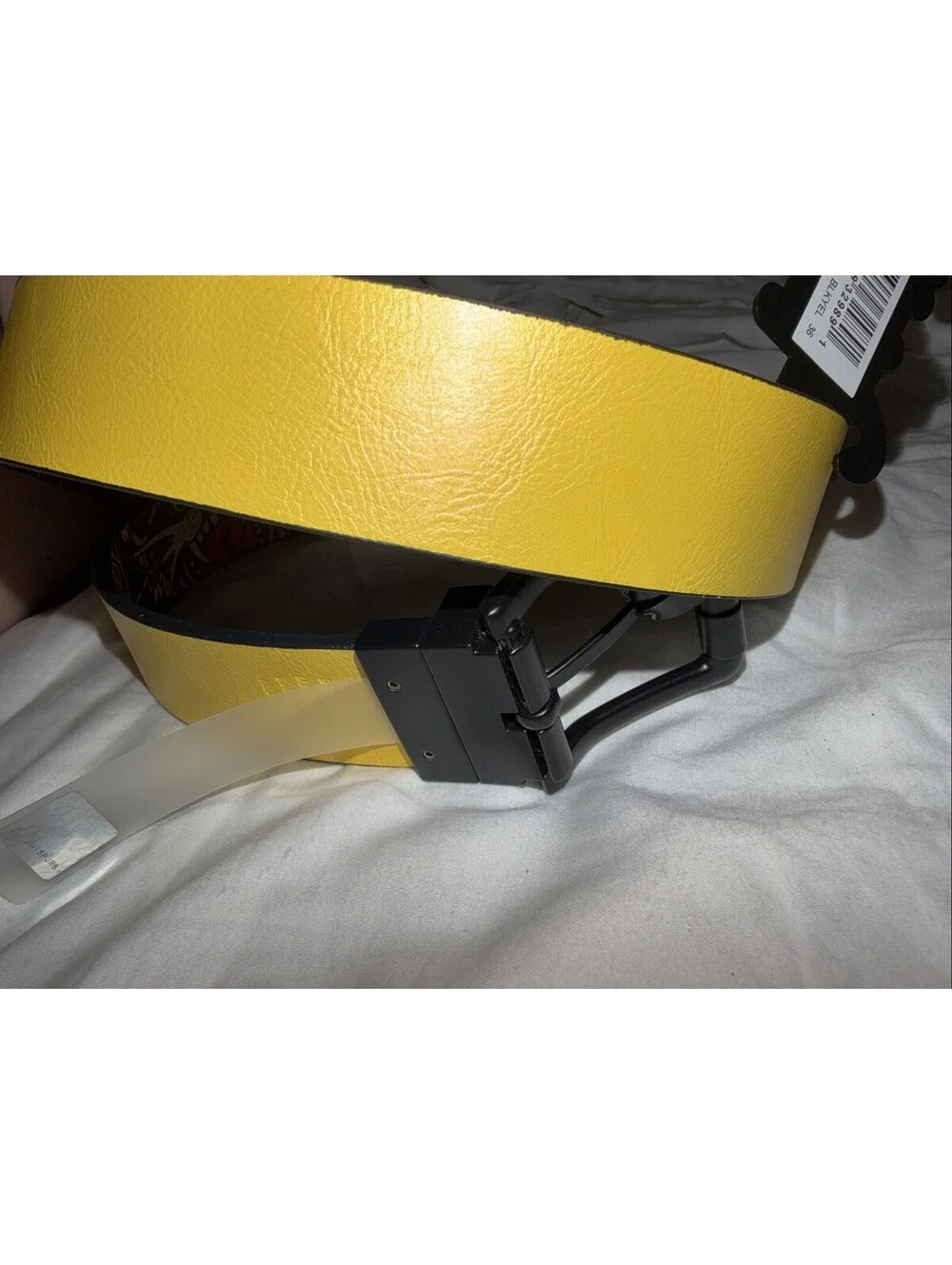 YELLOW NWT Y2K Ed Hardy REVERSIBLE Men’s belt